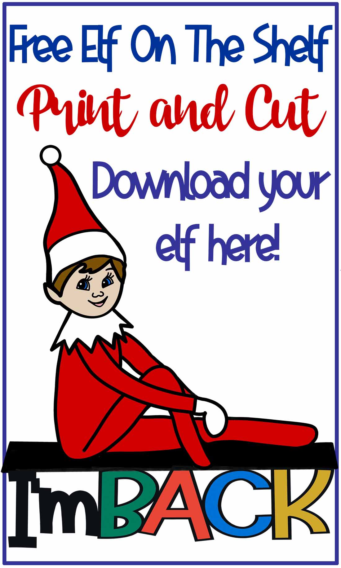 free elf on the shelf printable (stickers png ) - like love do